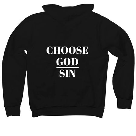 Choose God over sin Month, a Black Premium Pullover Hoodie
