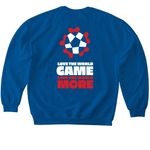 Acumen - Love the World, a Royal Softstyle Crewneck Sweatshirt (back-view)