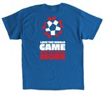 Acumen - Love the World, a Royal Classic Unisex Tee (back-view)