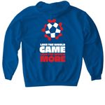 Acumen - Love the World, a Royal Gildan Softstyle Pullover Hoodie (back-view)