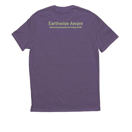 Nature Conservation as A way of Life, a Huckleberry Allmade Eco Triblend Unisex Tee (back-view)