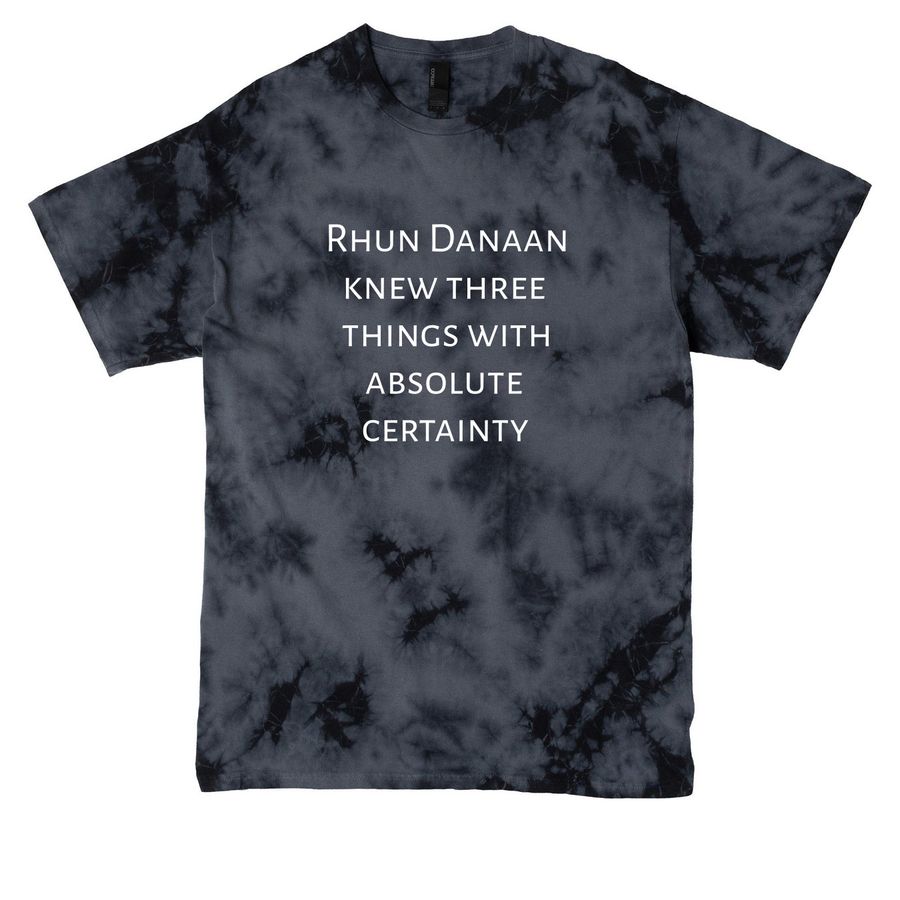 Rhun Danaan, a Black Crystal Tie Dye Tee