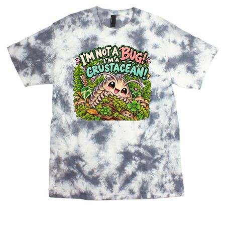 Not A Bug!, a Grey Crystal Tie Dye Tee