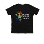 Arvada Center Dance Pride Merch, a Solid Black Blend Premium Youth Tee (back-view)