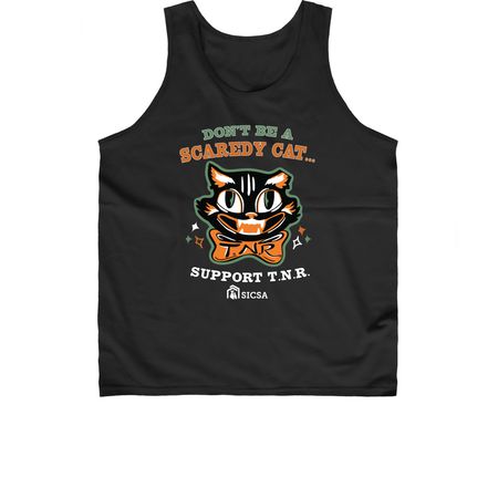 Scaredy Cat TNR, a Black Classic Unisex Tank Top