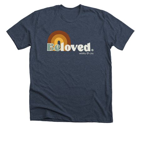 Classic Beloved Shirt, a Heather Midnight Navy Premium Unisex Tee