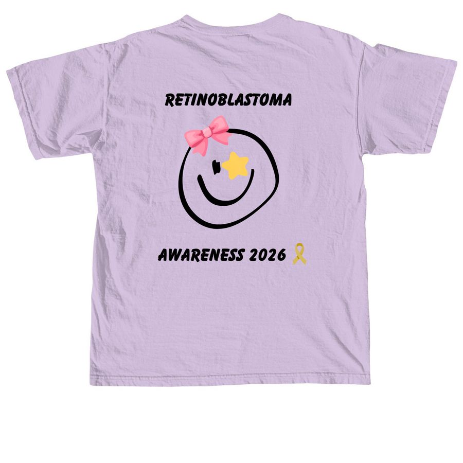 Naomi Strong T-Shirt Fundraiser for St. Jude, a Orchid Comfort Colors Unisex Tee (back-view)