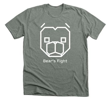 "Bear's Fight" T-Shirt, a Deep Heather Premium Unisex Tee