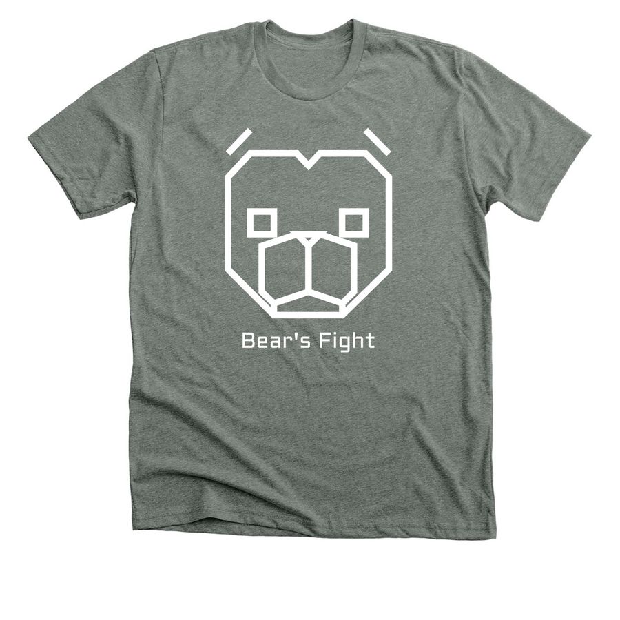 "Bear's Fight" T-Shirt, a Deep Heather Premium Unisex Tee
