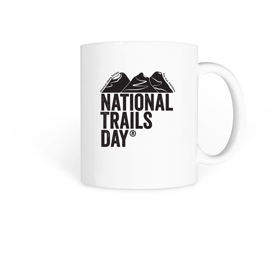 National Trails Day, a White Coffee Mug