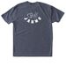JAHWC - Good Vibes, Homies, a Vintage Navy Triblend Unisex Tee (back-view)