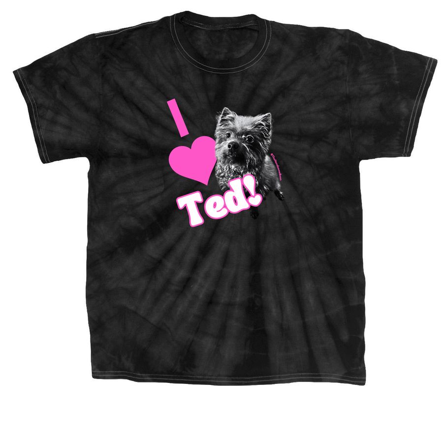 I Heart Ted - Light, a Black Classic Tie Dye Tee