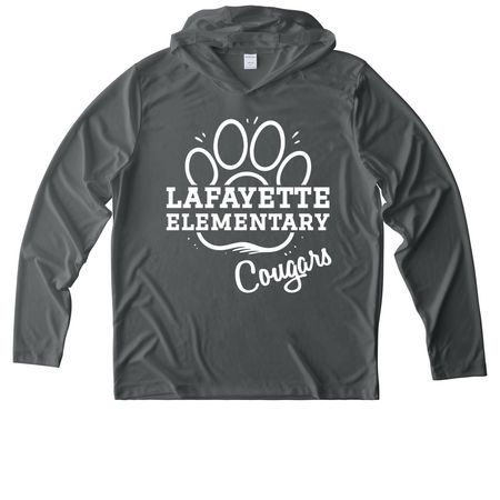 Colfax 2026 Gear, a Dark Smoke Grey UV Performance Long Sleeve Hoodie