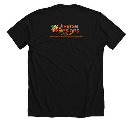 Buzz Off!&nbsp;, a Solid Black Blend Premium Unisex Tee (back-view)