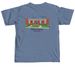 Rush Hillel at Miami, a Blue Jean Comfort Colors Unisex Tee (back-view)