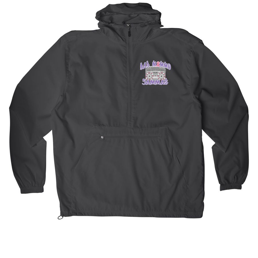 Team Bad Mammo Jammas (Windbreaker), a Graphite Packable Anorak