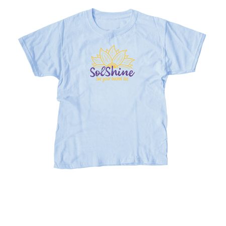 (Purple Logo) T-shirts & Crops, a Light Blue Youth Unisex Tee