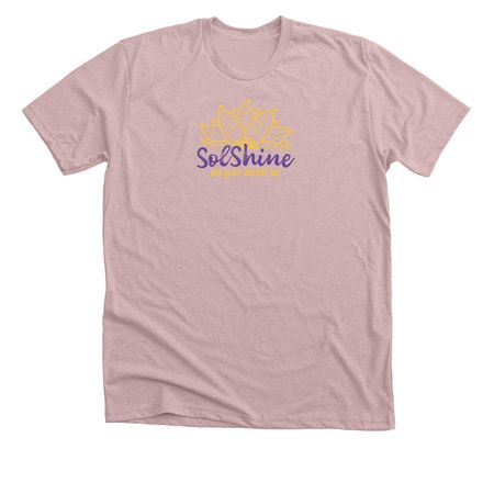 (Purple Logo) T-shirts & Crops, a Heather Pink Gravel Premium Unisex Tee