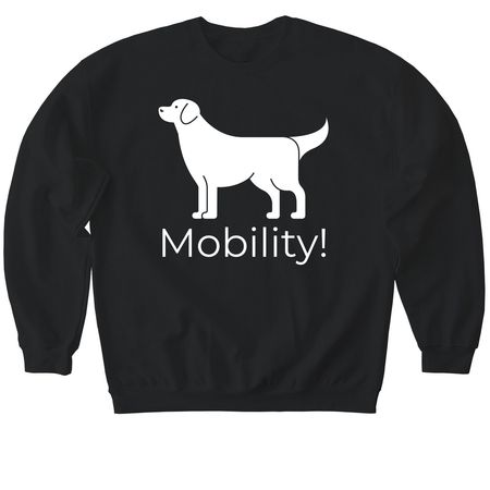 Mobility, a Black Softstyle Crewneck Sweatshirt
