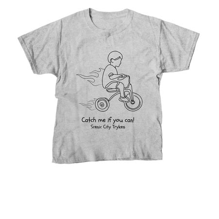 Catch me if you can!, a Sport Grey Youth Unisex Tee