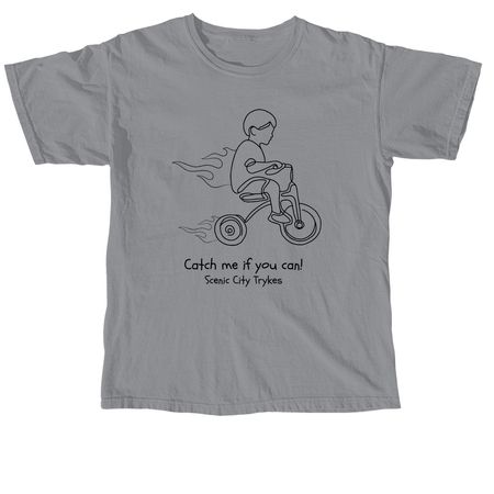 Catch me if you can!, a Granite Comfort Colors Unisex Tee