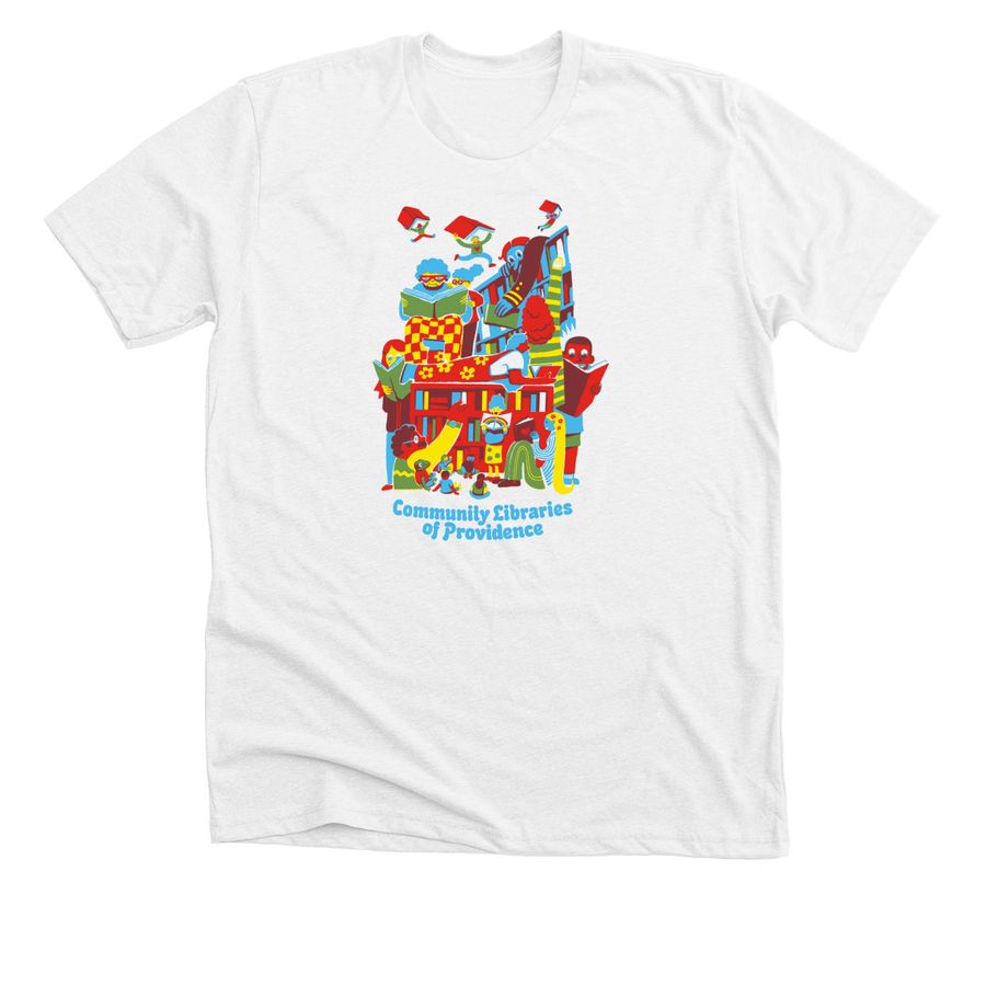 Books!, a Solid White Blend Premium Unisex Tee