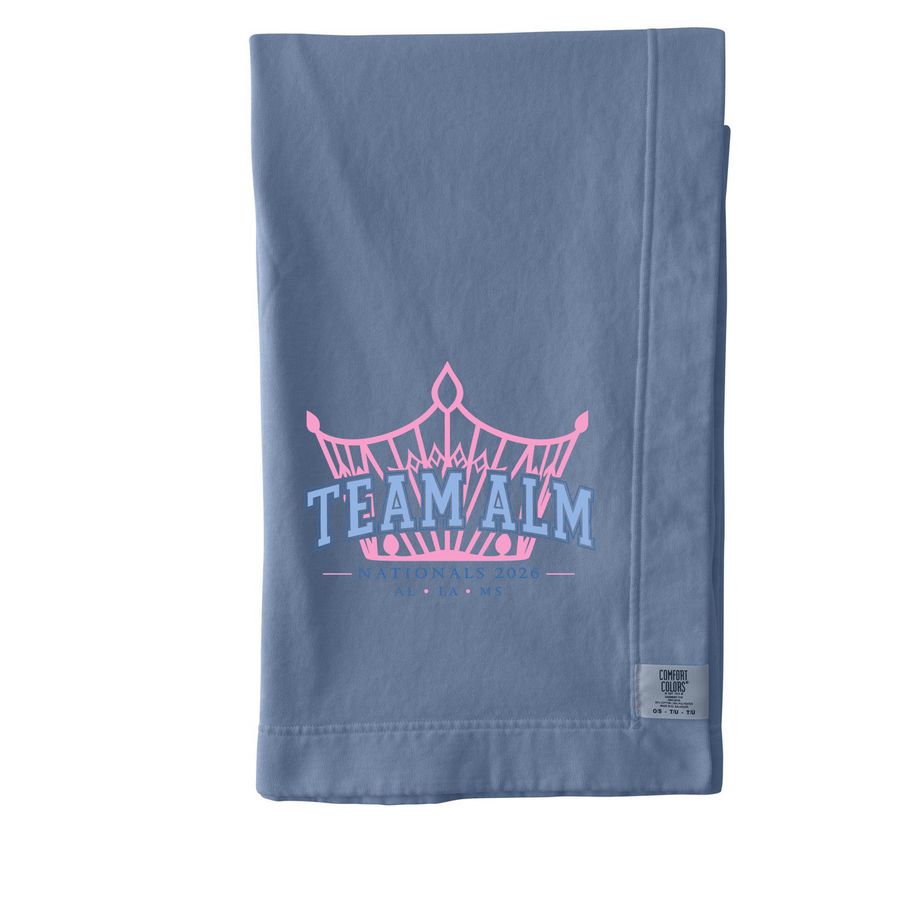 ALM Nationals Blanket, a Blue Jean Comfort Colors Blanket