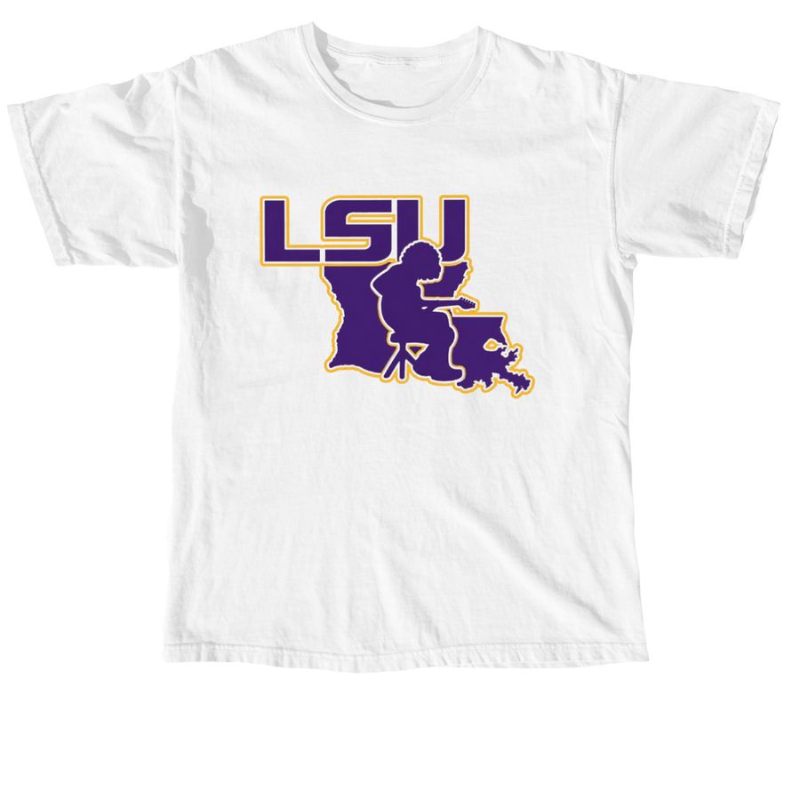 Baton Rouge Mikey Tee, a White Comfort Colors Unisex Tee