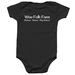 WFF Infant, a Black Infant Onesie