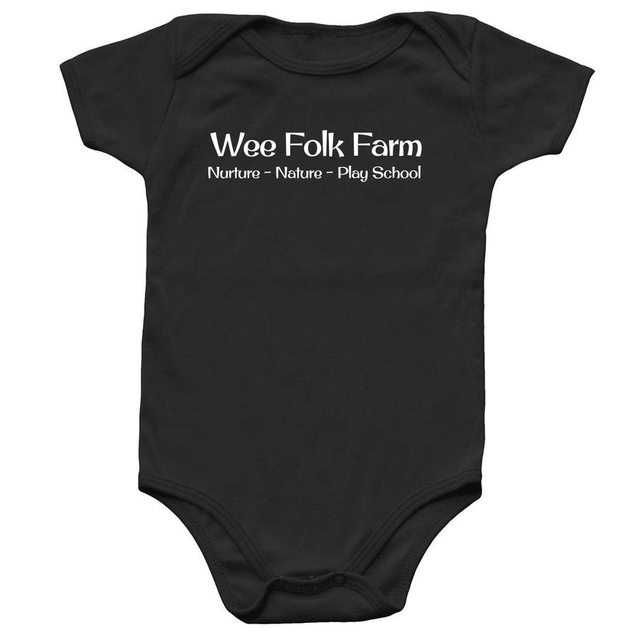 WFF Infant, a Black Infant Onesie