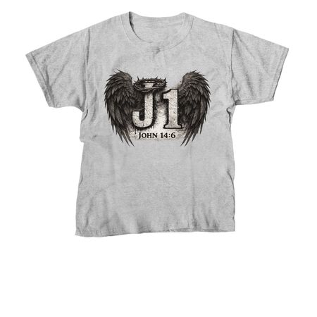 JESUS 1ST!, a Sport Grey Youth Unisex Tee