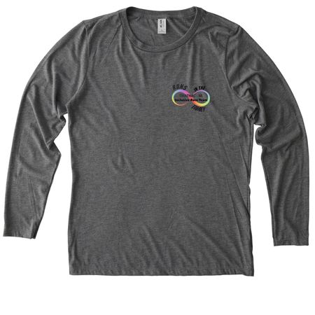 Runs in the family.&nbsp;, a Aluminum Grey Allmade Eco Triblend Women?s Long Sleeve Tee