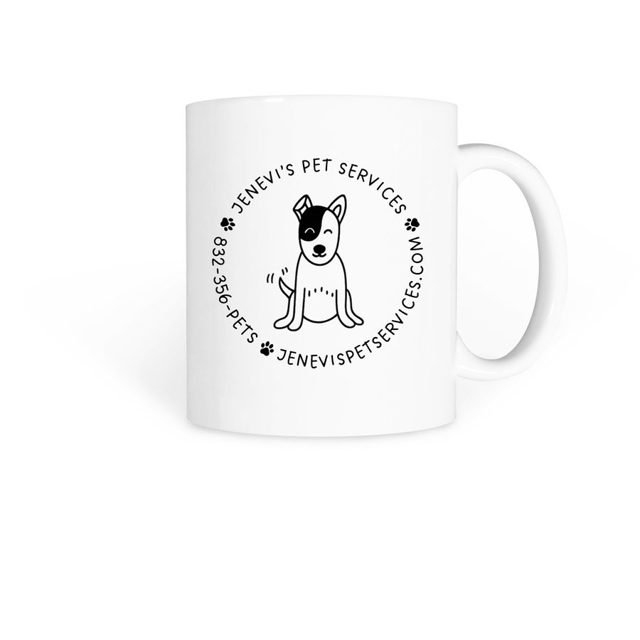JPS Mugs, a White Coffee Mug