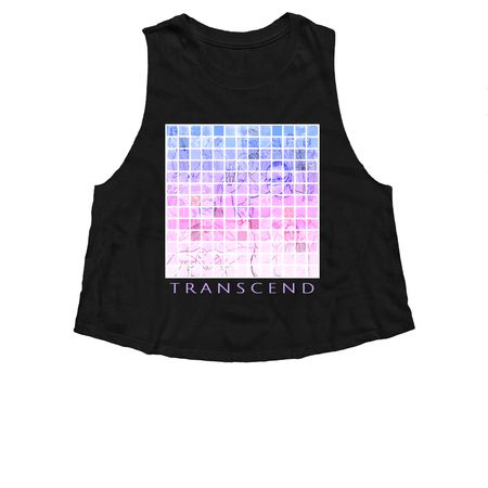 Still the Same Love (front), a Solid Black Blend Women?s Cropped Racerback Tank
