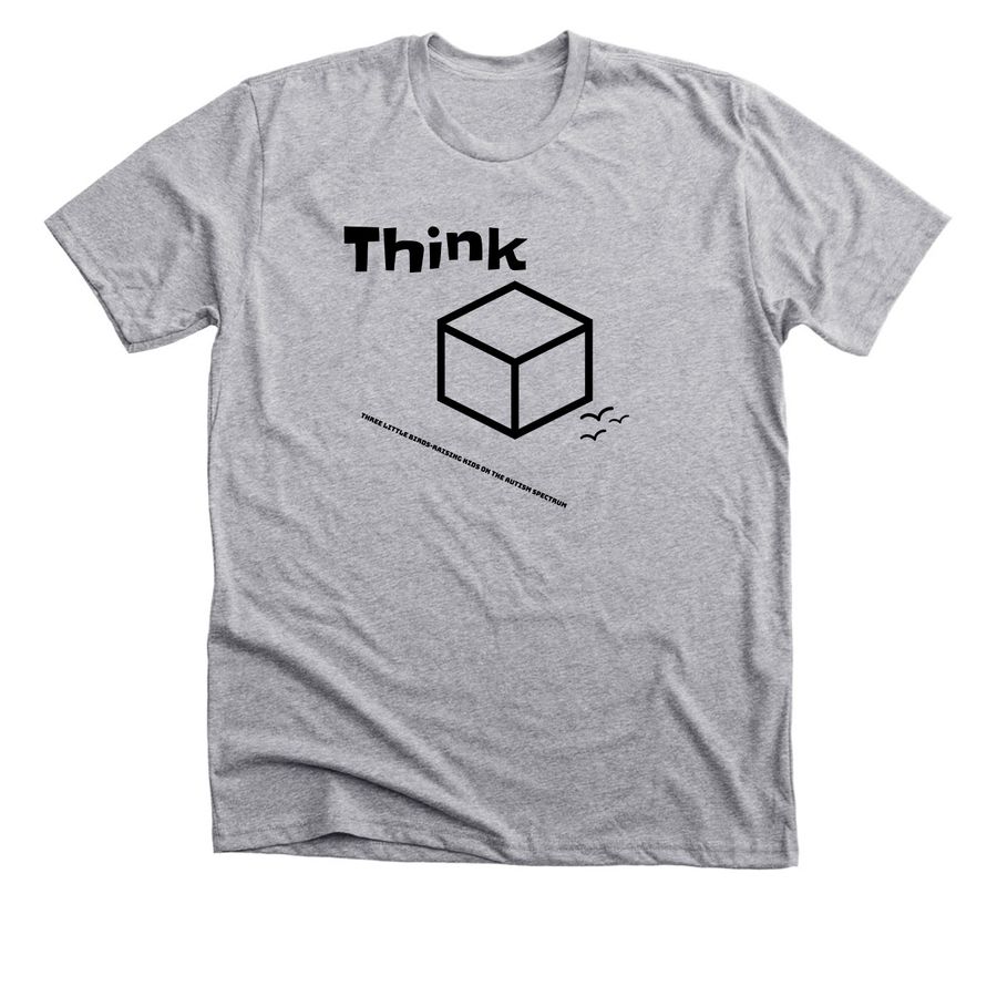 Think Outside The Box, a Athletic Heather Premium Unisex Tee
