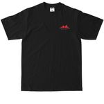 Basebra Tee, a Black Max Heavyweight Tee (back-view)