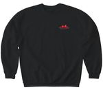 Basebra Tee, a Black Softstyle Crewneck Sweatshirt (back-view)