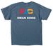 Swan Song T-Shirts, a Indigo Blue Classic Unisex Tee (back-view)