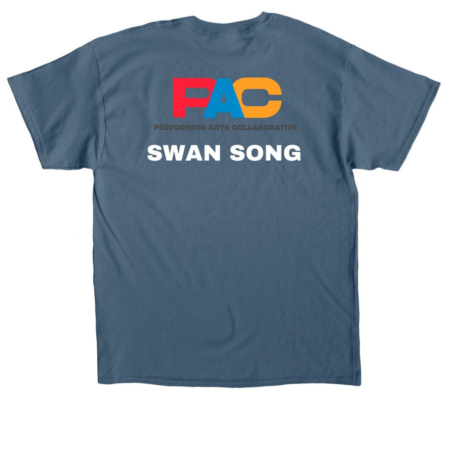 Swan Song T-Shirts, a Indigo Blue Classic Unisex Tee (back-view)
