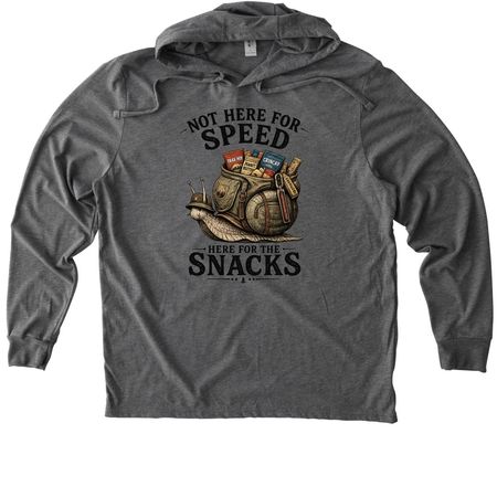 Not Here for Speed, a Aluminum Grey Allmade Eco Triblend Hoodie Tee