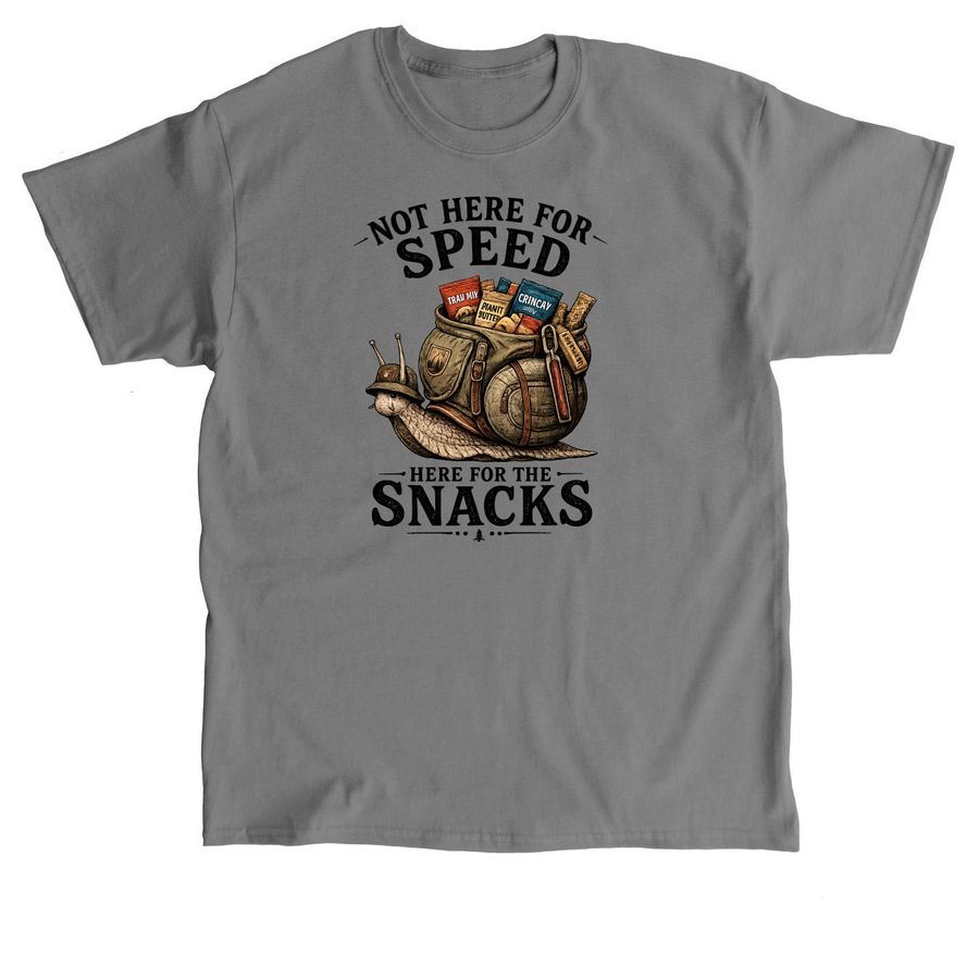 Not Here for Speed, a Charcoal Classic Unisex Tee