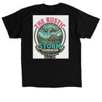 The Rustic Storm, a Black Classic Unisex Tee (back-view)