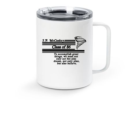 40th Reunion Swag - Travel Mug, a White Stainless Steel Travel Mug