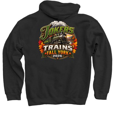 Jokers Trains Fall York 2026, a Black Pullover Hoodie