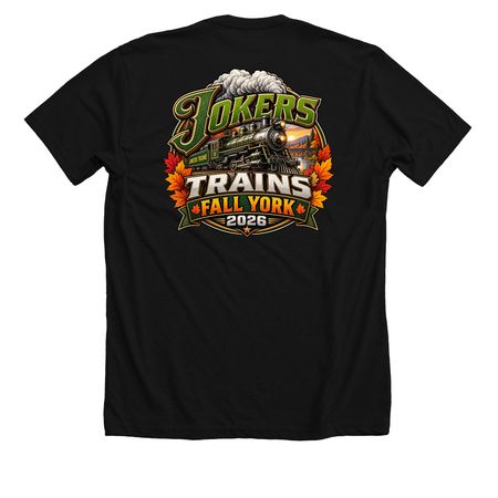 Jokers Trains Fall York 2026, a Solid Black Blend Premium Unisex Tee