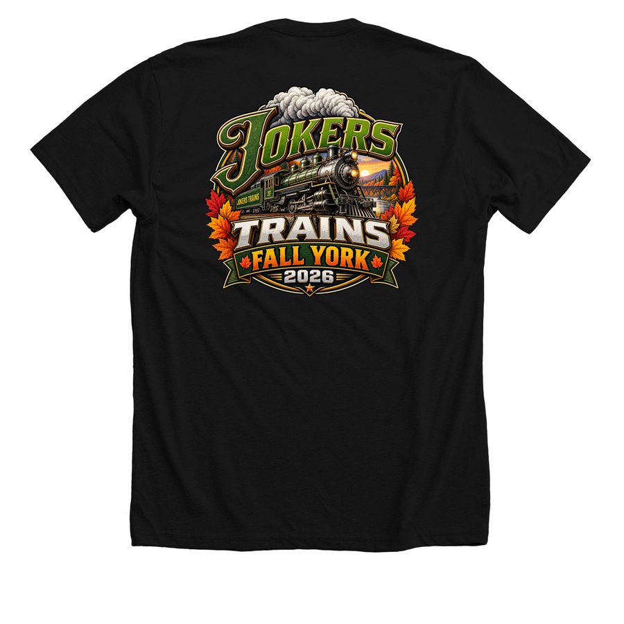 Jokers Trains Fall York 2026, a Solid Black Blend Premium Unisex Tee