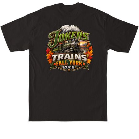 Jokers Trains Fall York 2026, a Black Tall Classic Unisex Tee