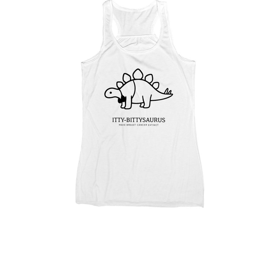 ITTY-BITTYSAURUS, a White Women's Racerback