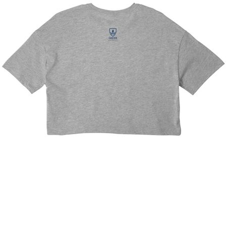 Every Greek Cropped T-Shirt, a Athletic Heather Women?s Cropped Cotton Tee (back-view)