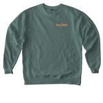 Here for the wild ones&nbsp;, a Blue Spruce Comfort Colors Crewneck Sweatshirt (back-view)